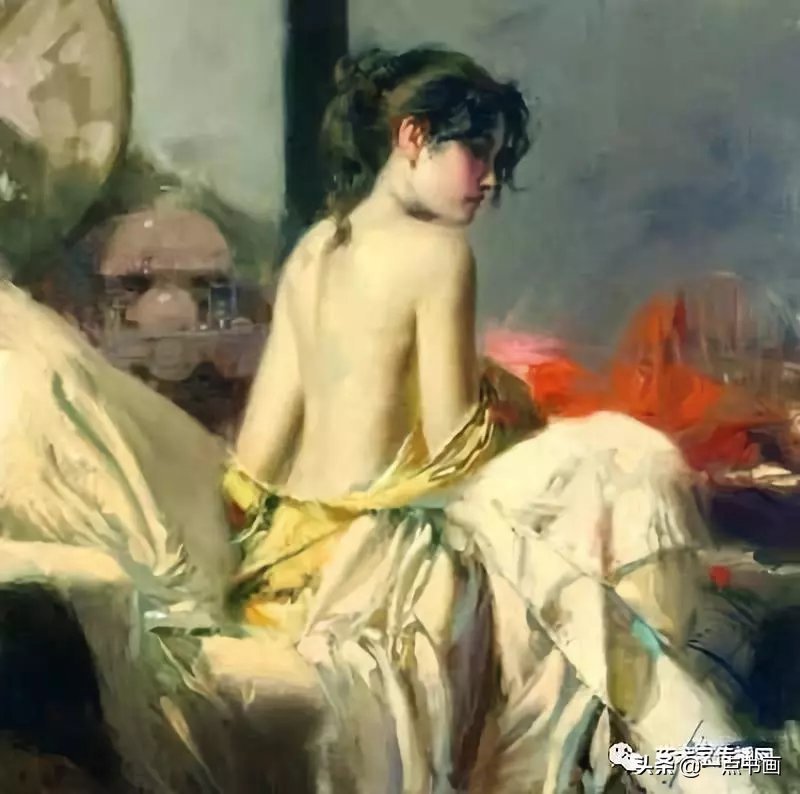 美术学院$皮诺德埃尼的油画人物，色彩斑斓，动静结合，光彩照人