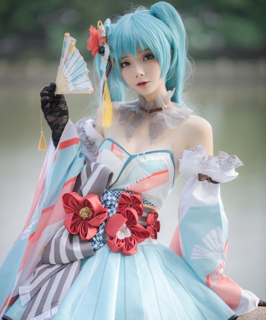 初音夏日祭|cos：初音夏日祭cos正片@tanth渡