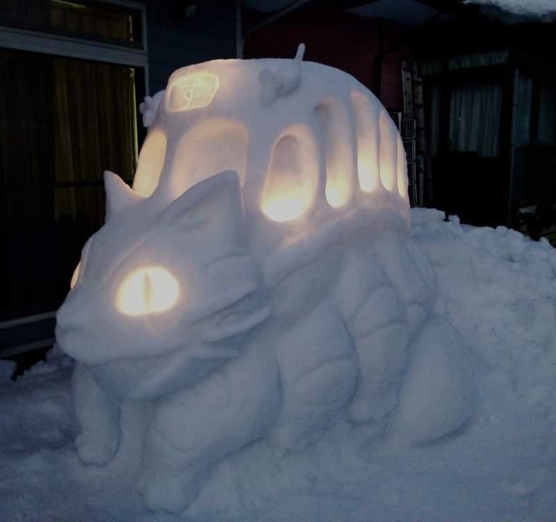 超还原的动漫雪人，大神们的造形力成就各种路边奇景