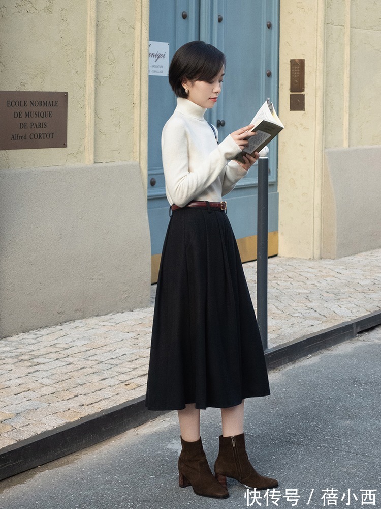 老寒腿 今年没有一双“齐踝靴”可惜了,这样搭保暖又显瘦,很适合老寒腿