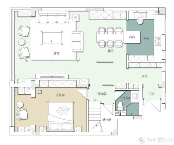 主卫|90后深漂回老家长沙买200㎡复式楼，装新中式风，客厅大气又有意境