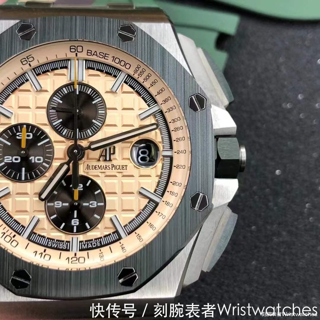 爱彼皇家橡树 JF厂爱彼皇家橡树离岸型26400「绿陶迷彩」复刻表品鉴!