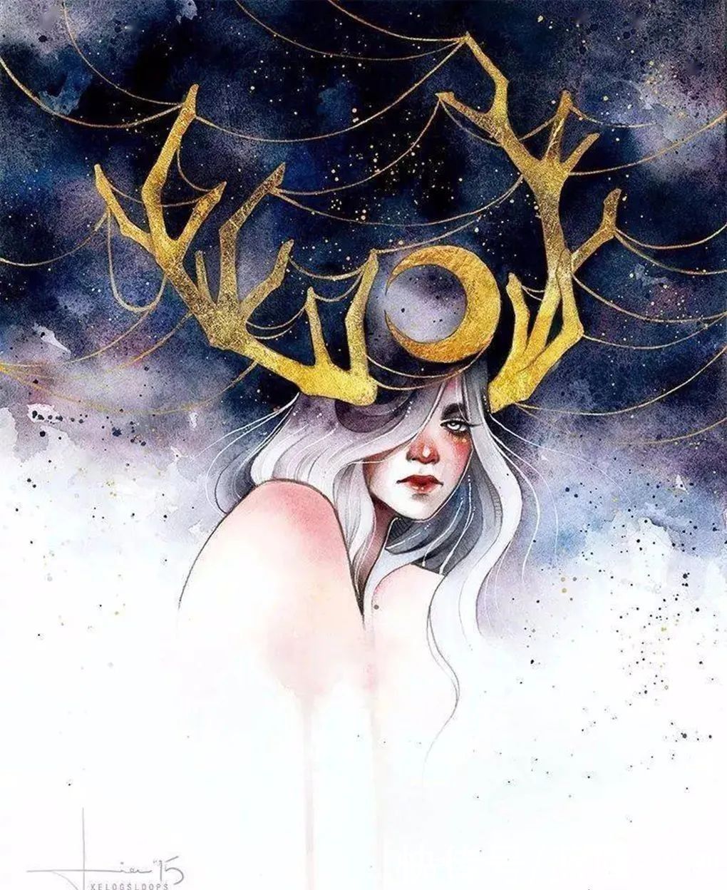 kelogsloops|痴迷绘画kelogsloops,是迪士尼的年轻画师,唯美画风