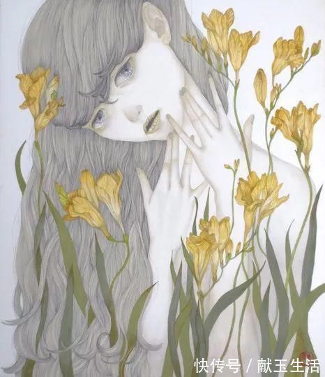 铅笔#她的铅笔插画,画出每个女孩的心声,美到让人陶醉~