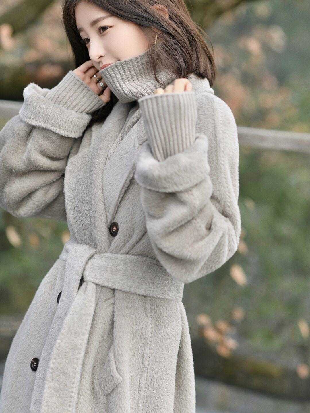 领口|见过世面的女人入冬都穿“毛呢大衣”,温柔保暖还有范儿,看看怎么搭吧!