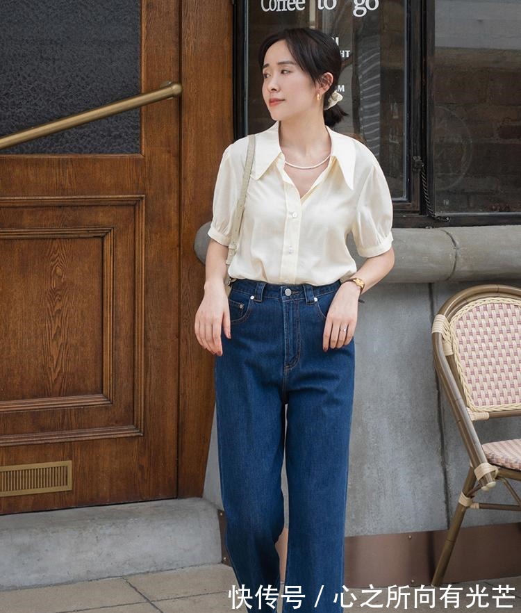 穿搭 秋天,衬衫的“高级穿法”是这样的,搭配西裤知性干练,洒脱利落