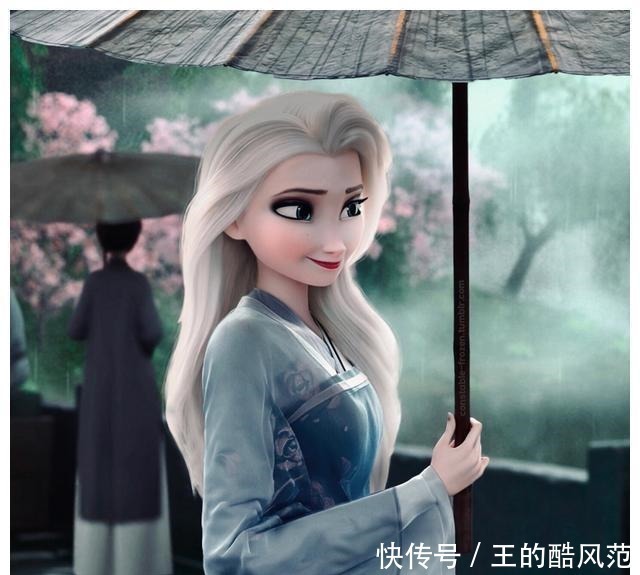 lo装|艾莎女王也是“三坑少女”,JK超可爱,汉服无缝穿越古装剧
