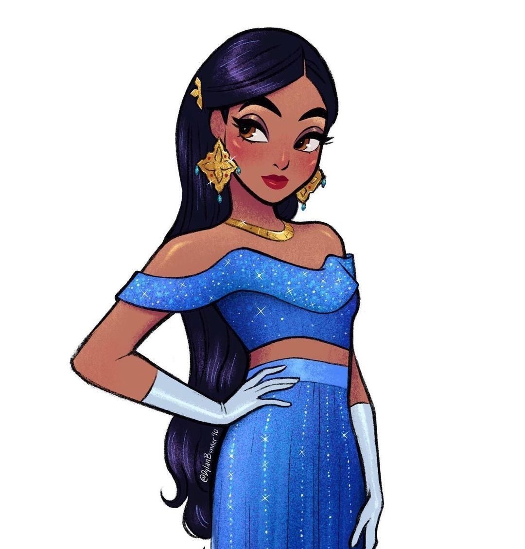 乐佩公|画师绘制迪士尼公主新装,魔力公主换发型,乐佩公主大变样