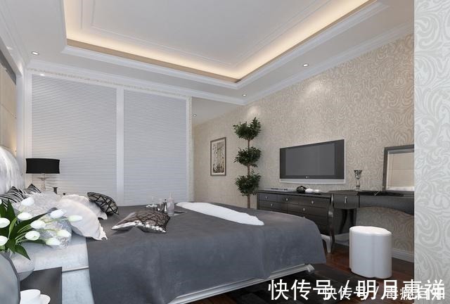 柜门|139平米简欧风格，入户玄关一整排的白色百叶柜门，整体又好看！