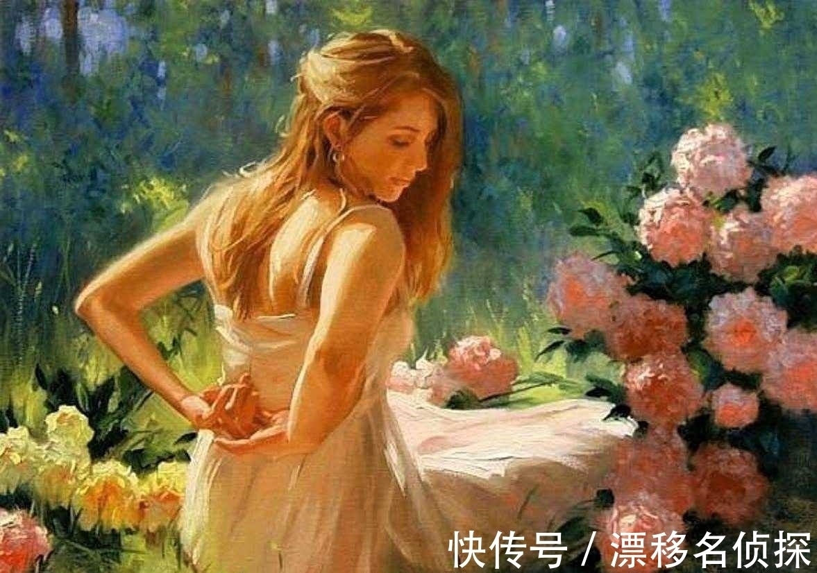 绘画作品$明艳的色彩中迸发出唯美惊艳的女性魅力——擅画女人的约翰逊