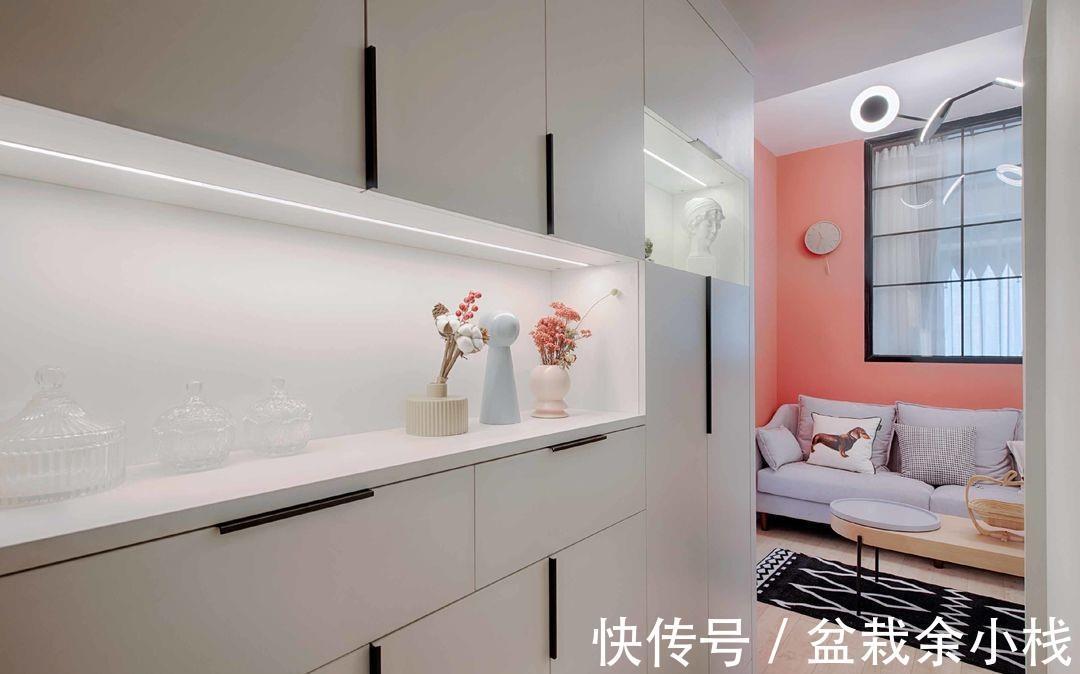 青年|单身女青年的家，巧用珊瑚红提升空间温度，创建充满安全感的家