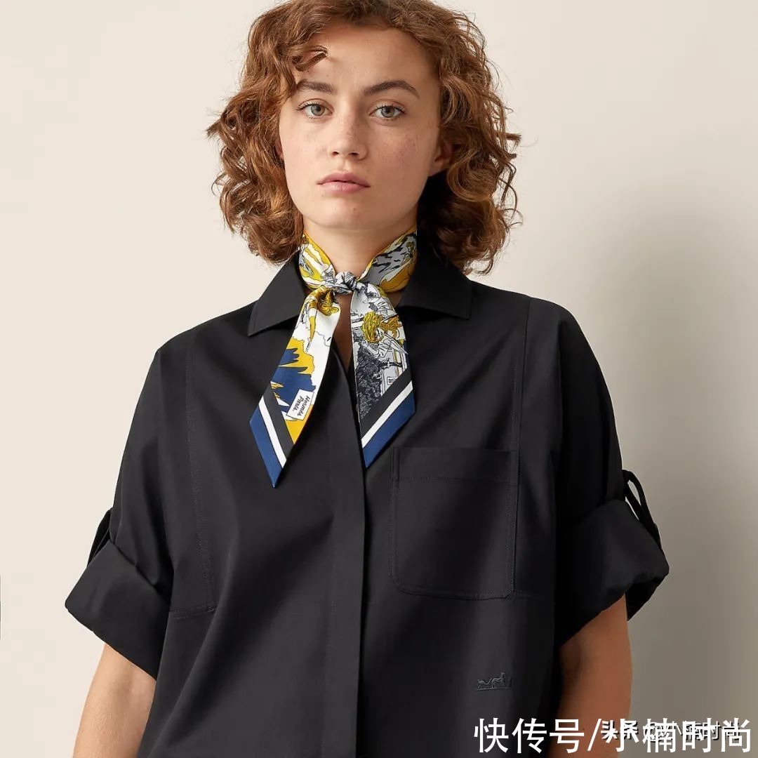 用细节为造型增加时髦感，夏季窄长丝巾的三种迷人搭配推荐