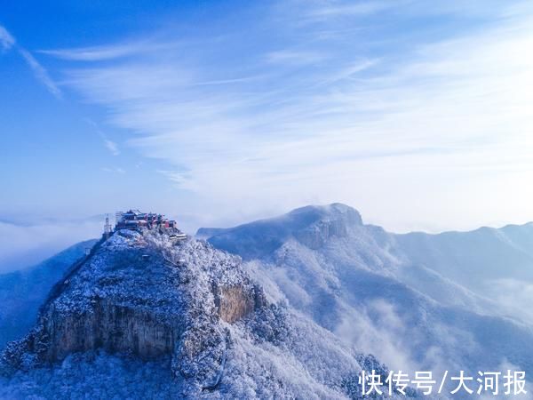 河南|大寒时节迎降雪，河南云台山雪景雾凇美若仙境｜组图