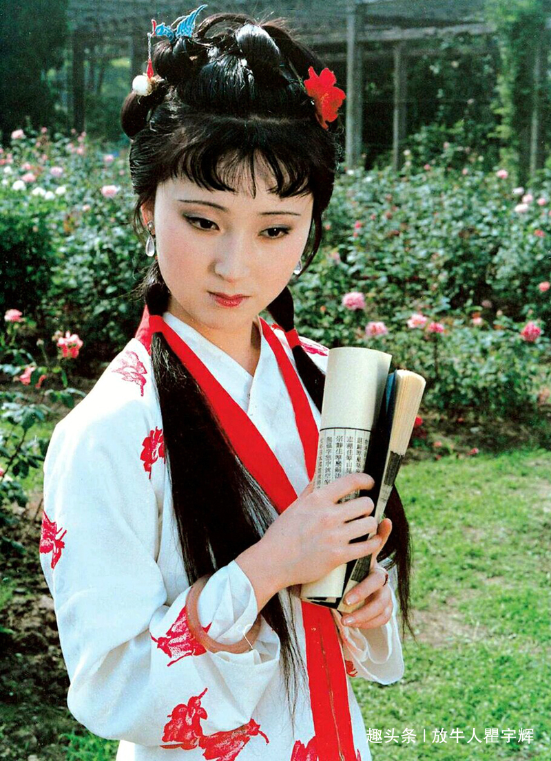 四大美女@陈晓旭,13张红楼梦剧照,真正的古典美人,天上掉下来的林妹妹