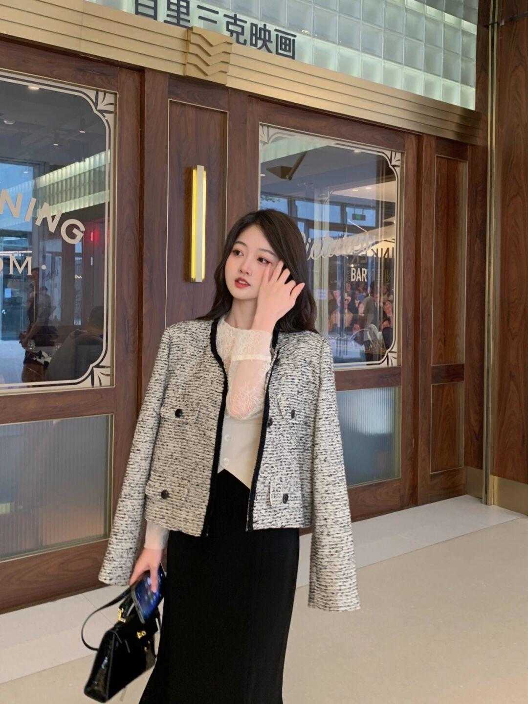 外套 眼里别再只有西装外套了,小香风才是女神利器,气质优雅