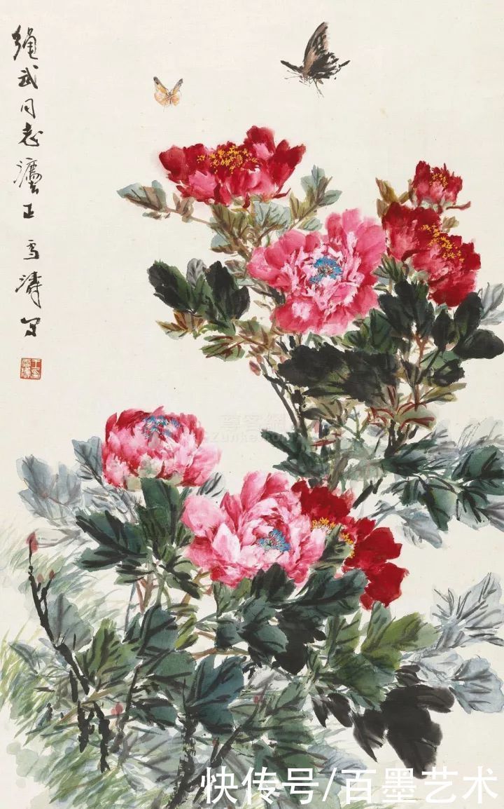 小写意|唯有牡丹真国色!小写意牡丹画150幅,美醉了