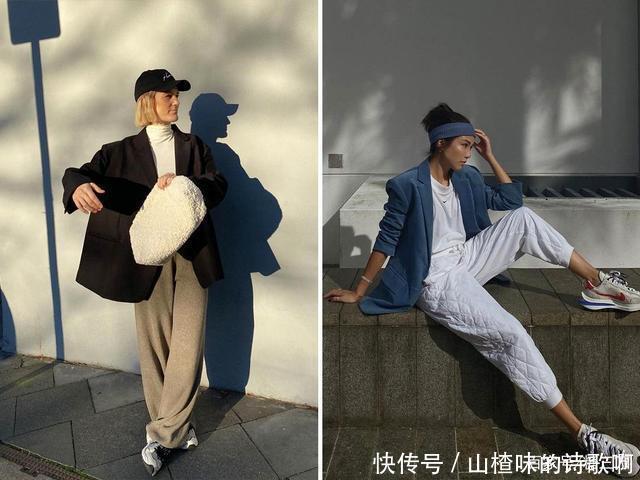 运动裤|今冬火了一种搭配,叫“外套+运动裤”,暖和又时髦,太好穿了!