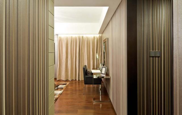 古典|84平新古典二居室看不到亮丽的家具,更像美式的复古味道