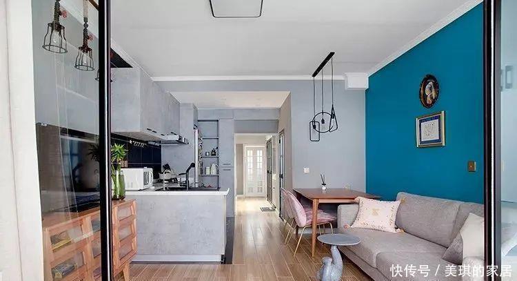 简约风|47㎡长条形单身公寓，小空间大利用，还挤出一个衣帽间