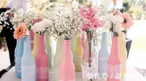 酒瓶|买了花却没有花瓶该怎么办?用啤酒瓶做一个,实用、美观又独特