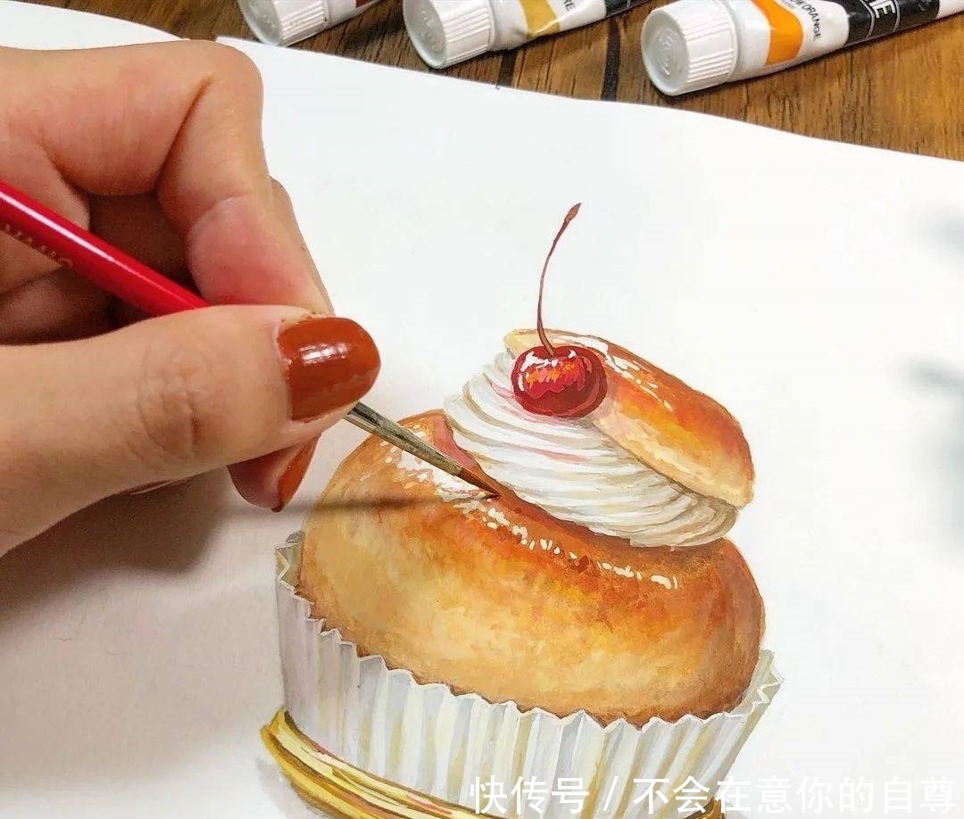 赶紧|好爱这种日系的手绘风格,小姐姐教你画美食,赶紧收藏吧!
