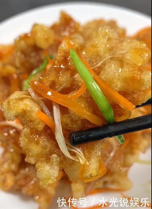 家常|锅包肉的正宗家常版做法,外酥里嫩,酸甜可口,小孩特别喜欢吃