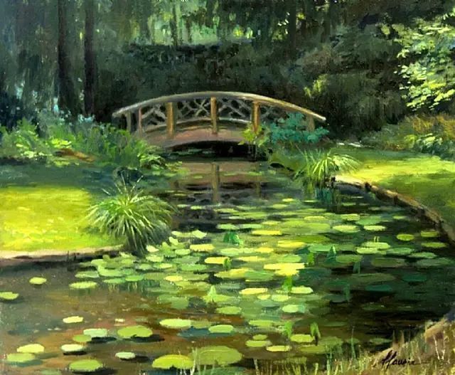 油画#加拿大画家Lili Anne Laurin的风景油画,在形色光影中倾洒出绝美风景