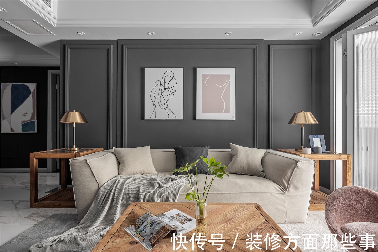 粉色调|120平混搭风三居室,居然将不喜欢待家里的人拴住