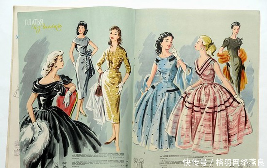 赫鲁晓夫|1957年的苏联时装杂志服装好漂亮模特好时髦
