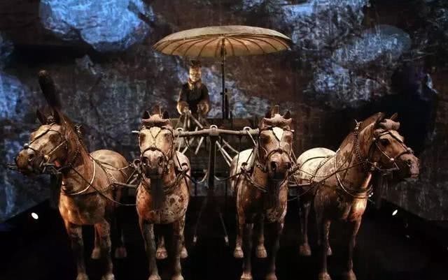 铜车马|秦始皇铜车马上那把“破伞”,并非只是遮阳,打开才知道多逆天!