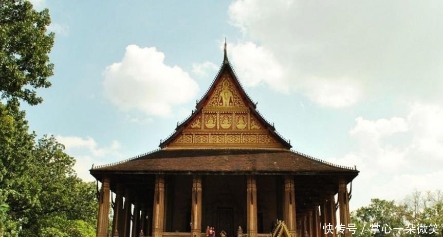 老挝|玉佛寺，位于老挝万象市，是万象最古老的寺庙之一