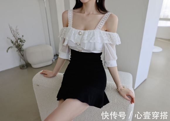 时尚搭配|女神孙允珠的时尚搭配:爱丽丝漫雪童话北欧叠花吊带裙