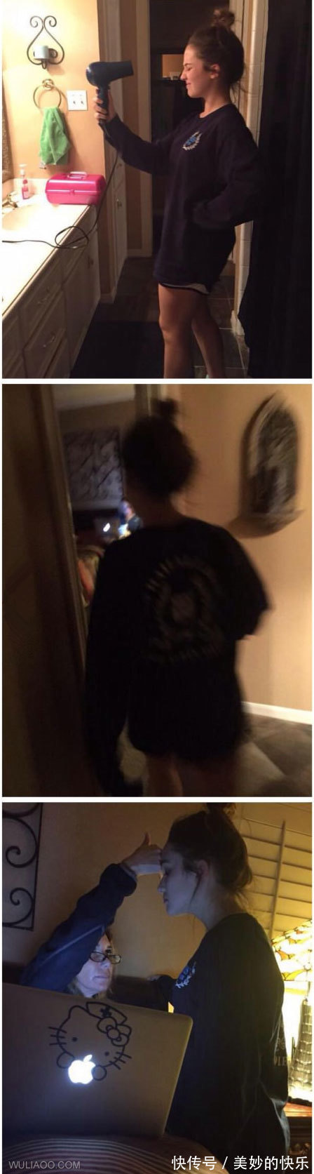 |搞笑图片：借个光，让我也看看