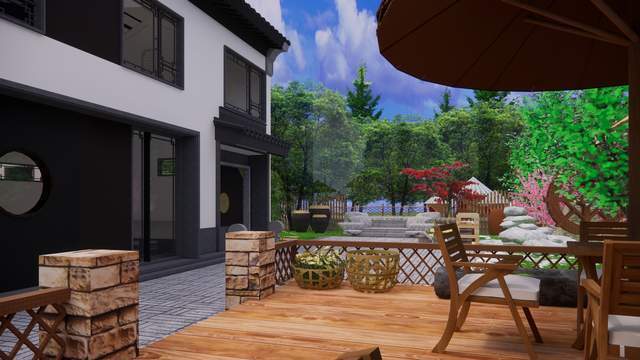 建一栋乡墅,居于青瓦白墙山水涧,从此不羡鸳鸯不羡仙