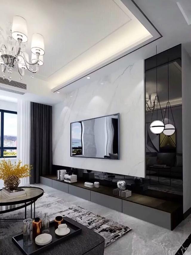 电视柜|电视背景墙怎么做才好看15个造型任你选，每一个都好看