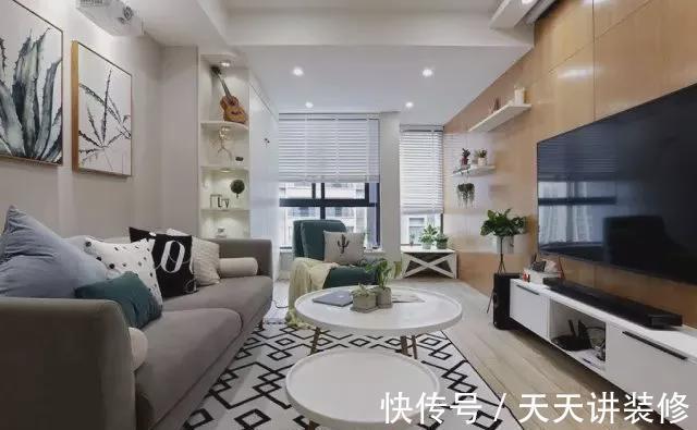 卧室|55㎡的小户型竟然一点也不挤，主卧室还有个大衣帽间！