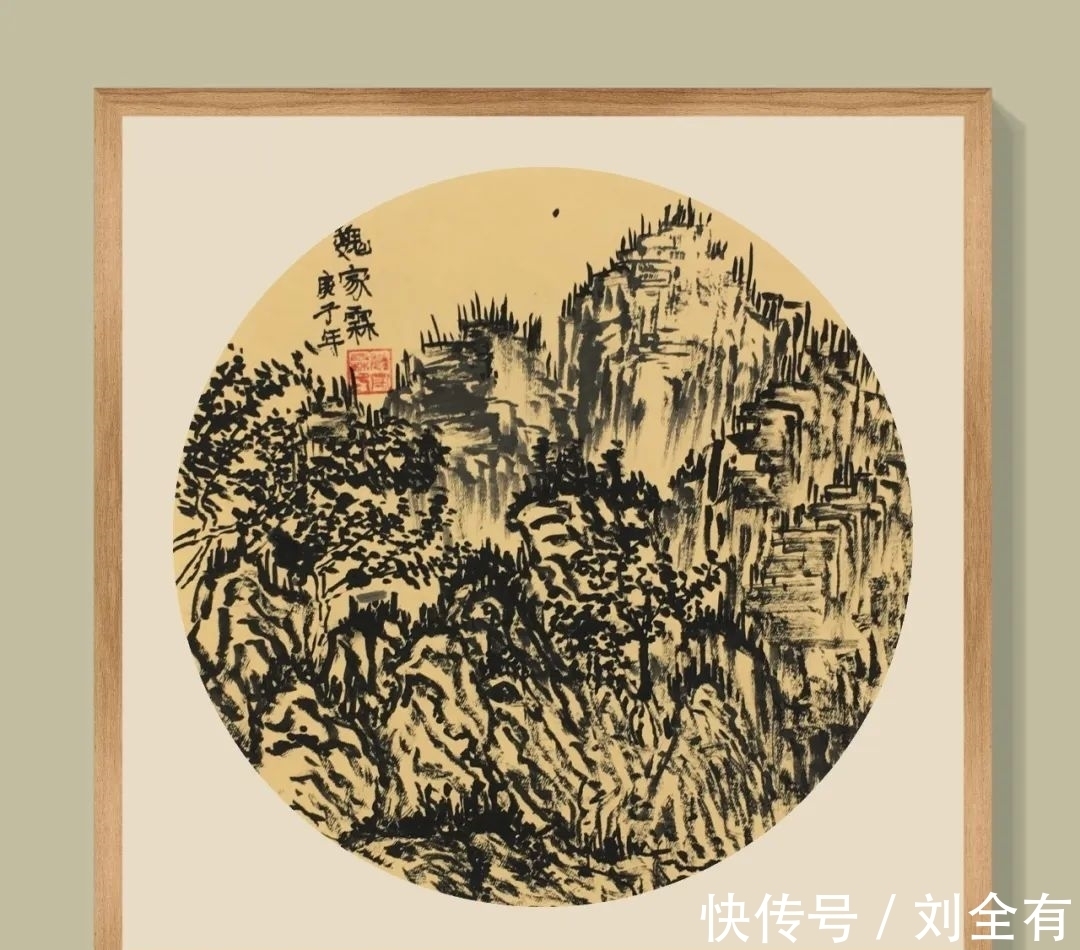 雄伟|快来看,用焦墨来表现北方山石的苍劲与雄伟,真是太震撼了