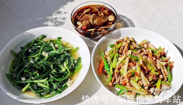 茼蒿|用吃1盒快餐的钱，自己在家里做了3道菜，有荤有素，好吃还下饭