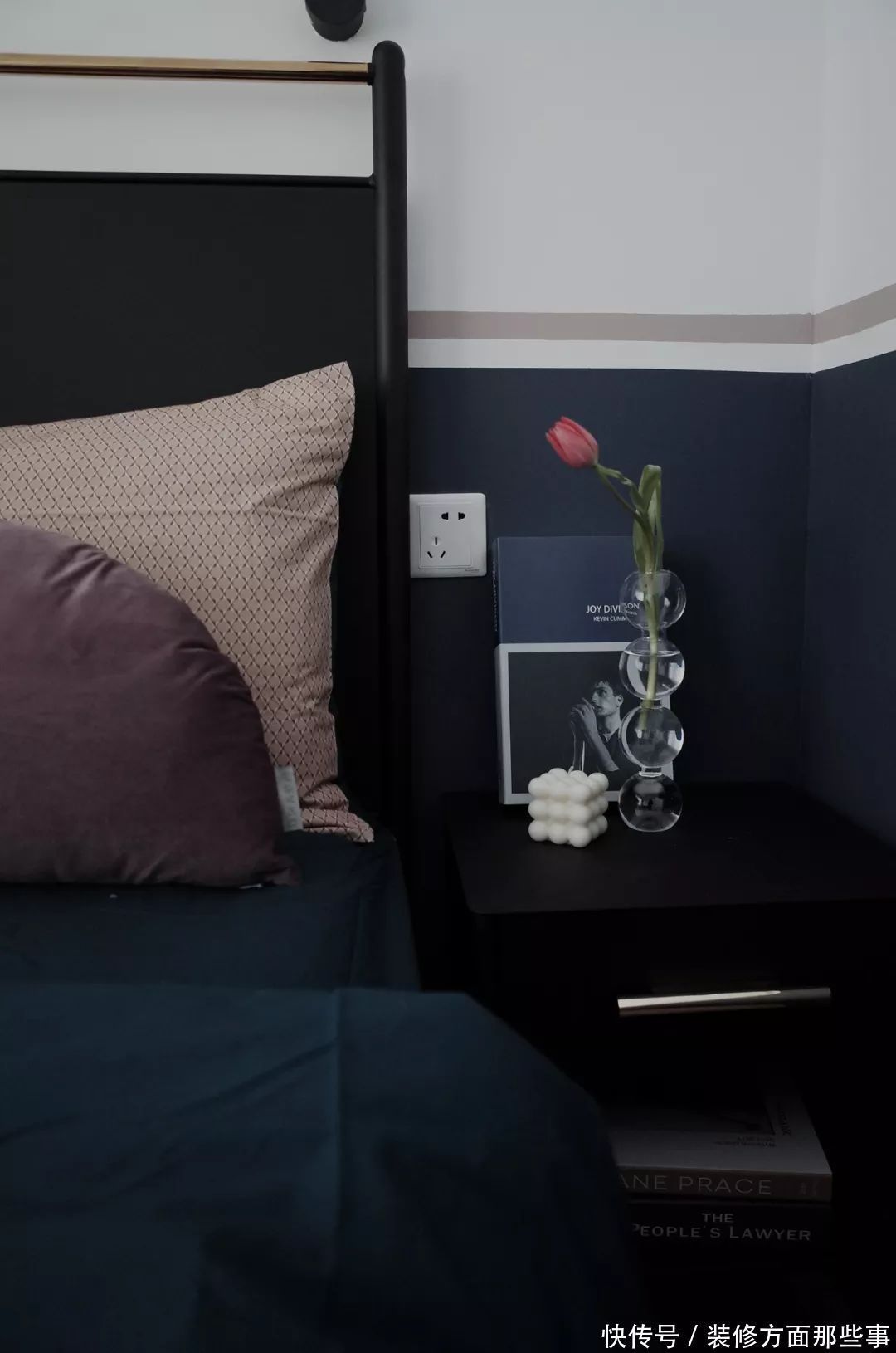 三居|90平个性三居装修,这样的隐形门设计,还是头一次见!