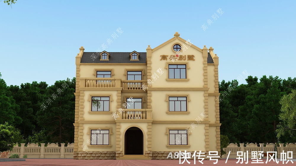 别墅|这款农村自建别墅，立体感强，整体温馨美观。