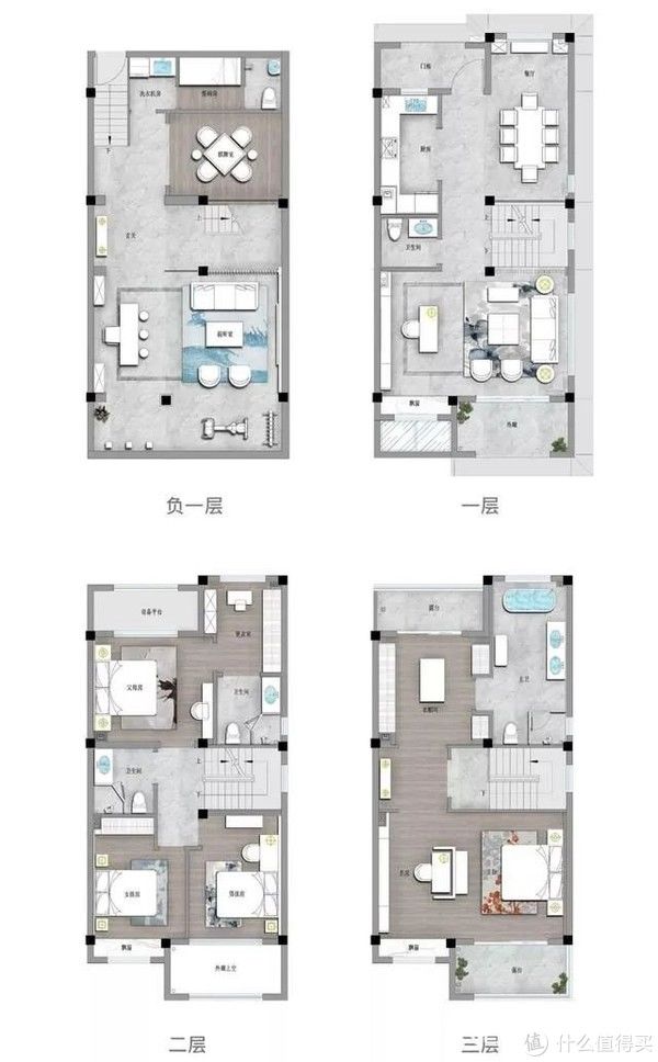 三代同堂，如水情韵，清幽雅静|190㎡现代东方美学别墅| 大理石