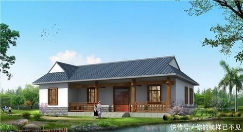 占地面积|实用农村一层自建房设计图,实用好看还不贵,建房首选