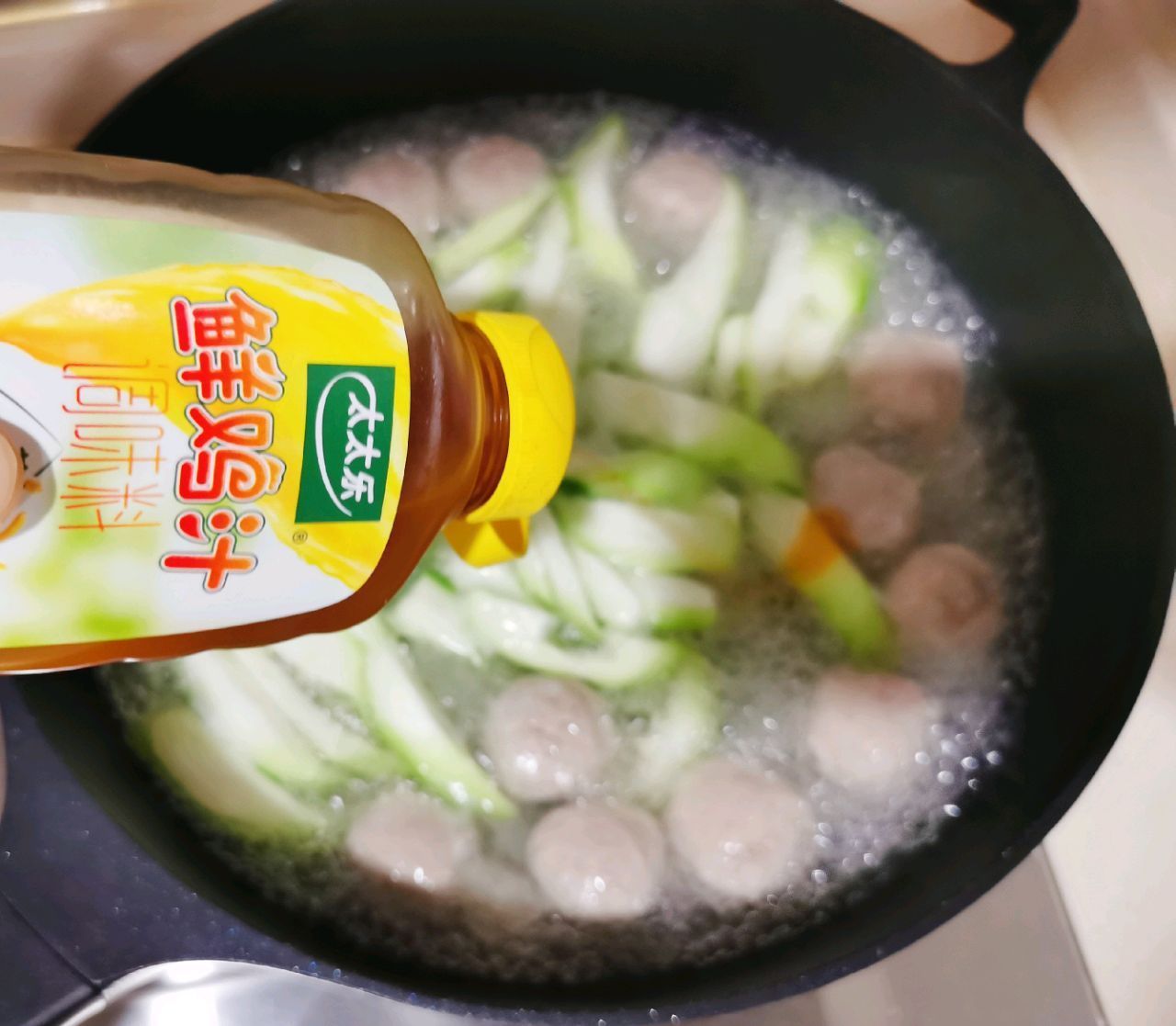 營養價值|竹蓀絲瓜牛肉丸湯，鮮美可口，營養價值高