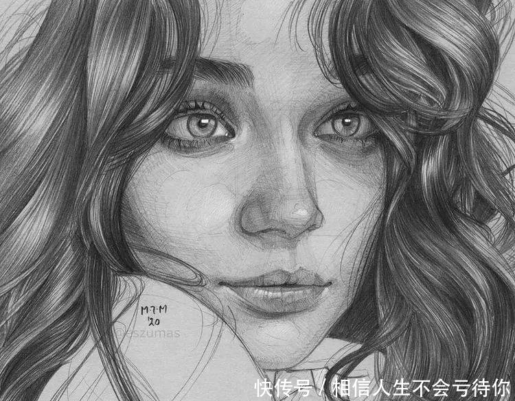 简洁的少女速写,灵动的美!