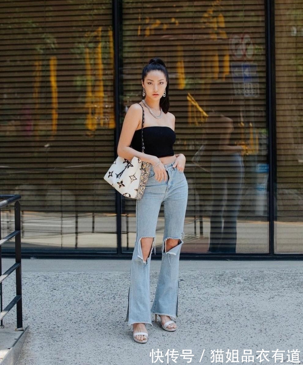西装裤|被韩国路人街拍惊艳到了,没有礼服和高跟鞋,基础款也能玩转时髦