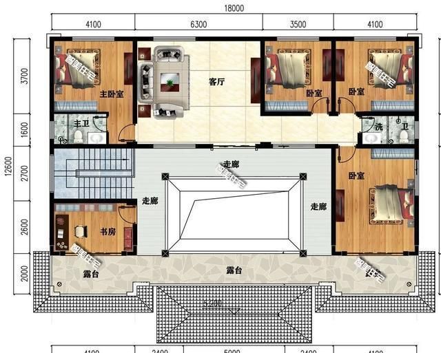 外墙面|简欧和新中式风格设计,带车库的农村别墅,第一栋妥妥的豪宅