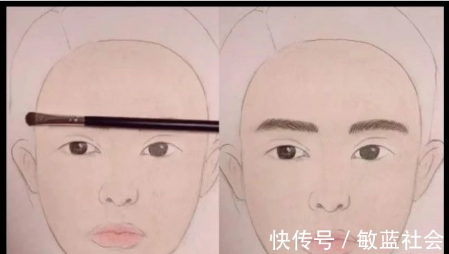 素描&美术生素描化妆,前一秒觉得一般般,看到成品后娜扎你怎么撇嘴了