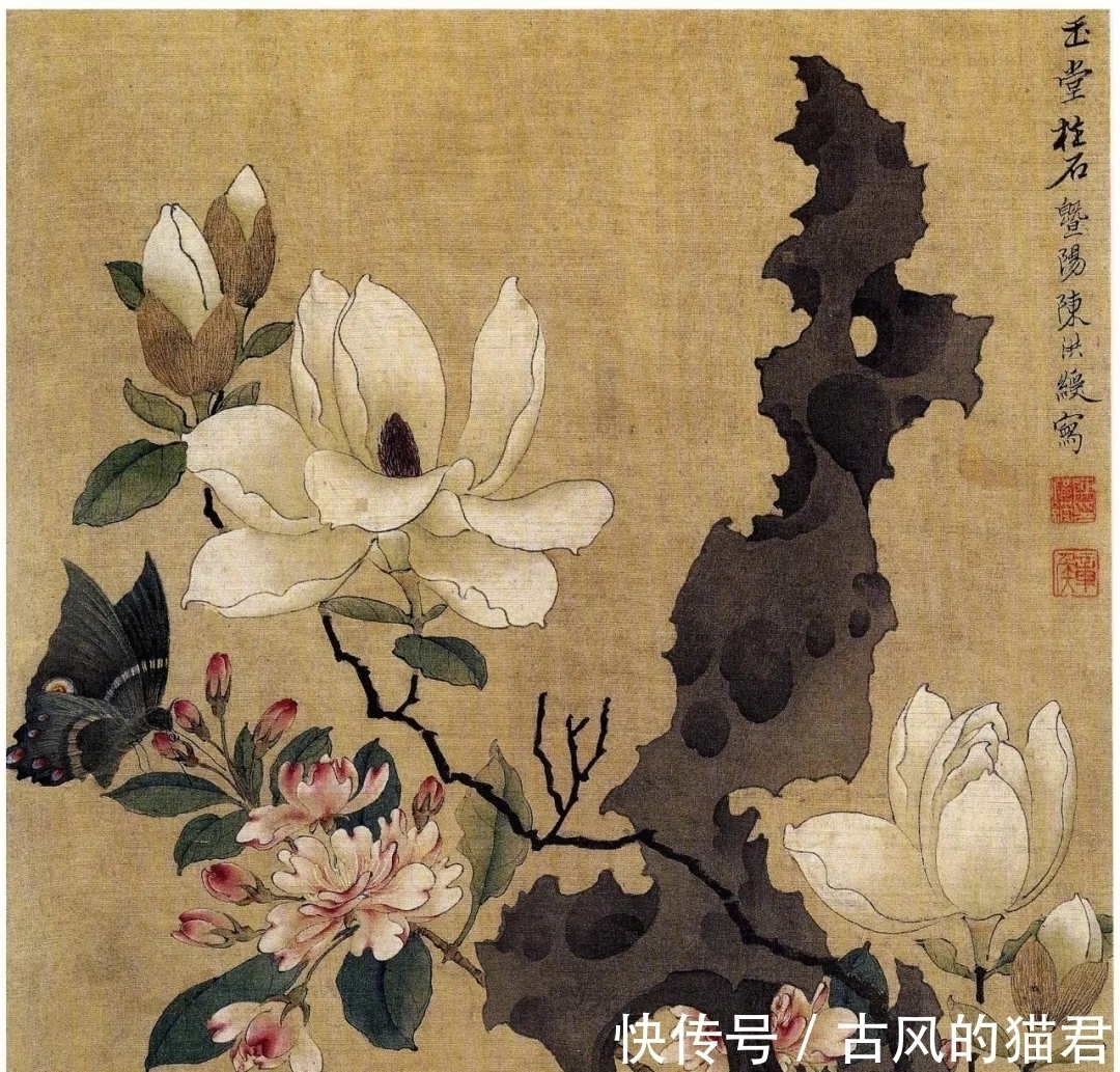 陈洪绶&陈洪绶的山水画、花鸟画也是当家绝活,与人物画比较,毫无逊色!