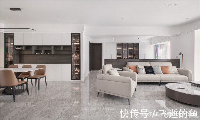 三口之家|170平现代简约,因为简单所以经典