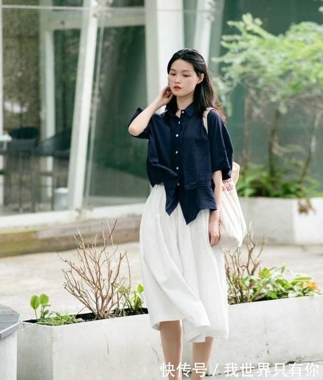 条纹衬衫 休闲慵懒风怎么搭条纹衬衫+棉麻长裤简约洋气,气质又优雅!